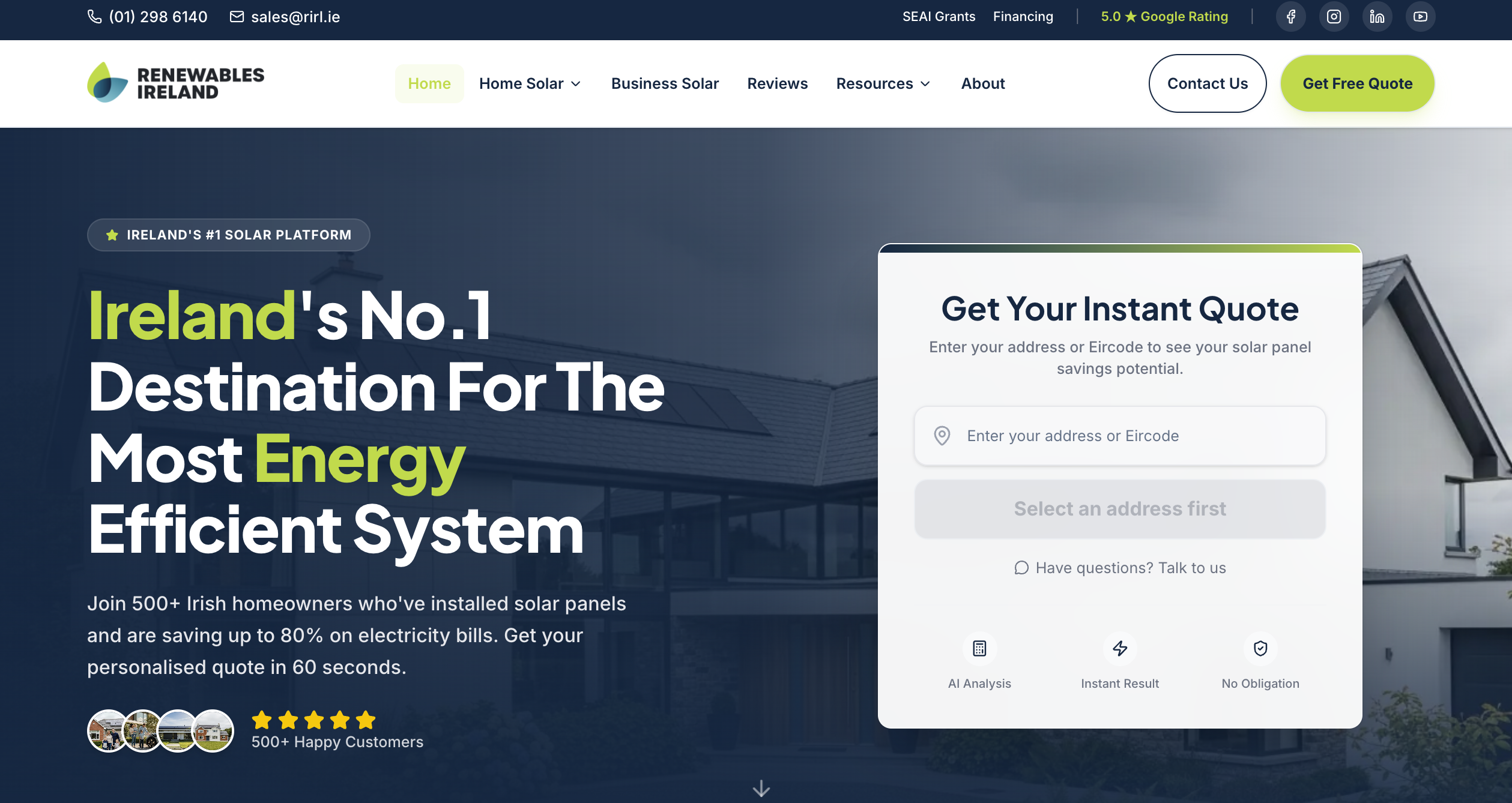 Renewables Ireland website - rebuilt with Voltflo