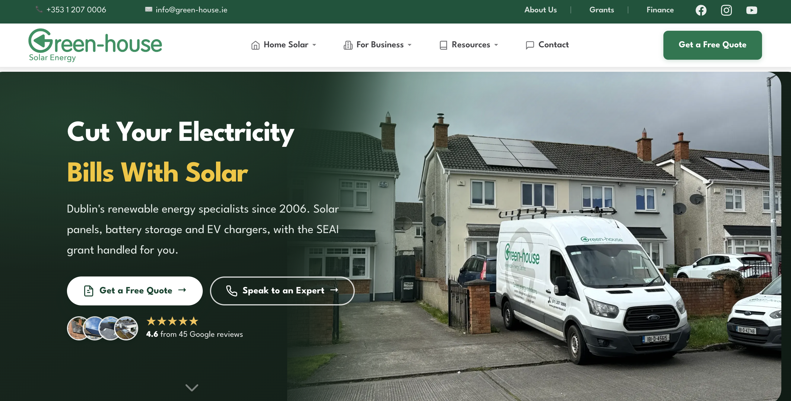 The Greenhouse website homepage