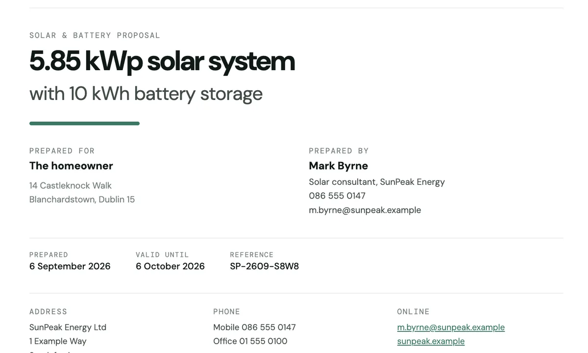 Solar plan with a monthly finance option